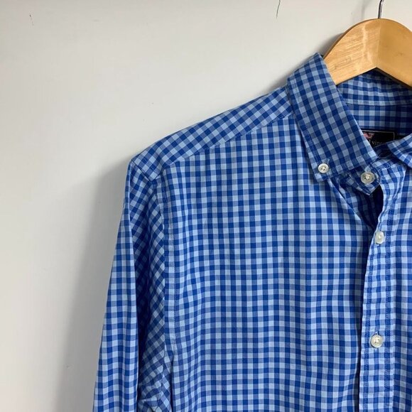 Vineyard Vines Men's Classic Fit Murray 100% Cotton Checkered Shirt Size S - Picture 3 of 10